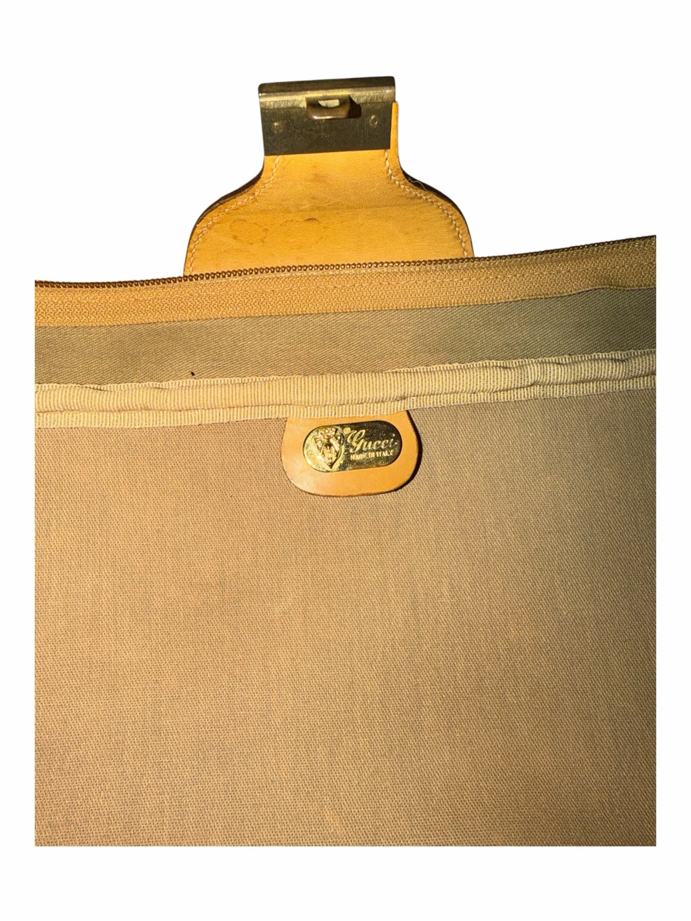 Vintage Gucci Micro GG Plus Monogram Luggage Suitcase 23" - Made in Italy - Picture 7 of 11